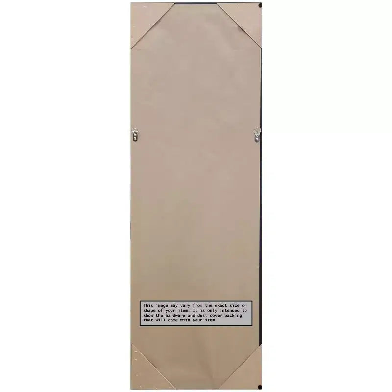 19" x 53" Hardwood Framed Full Length Over-the-Door Mirror - White