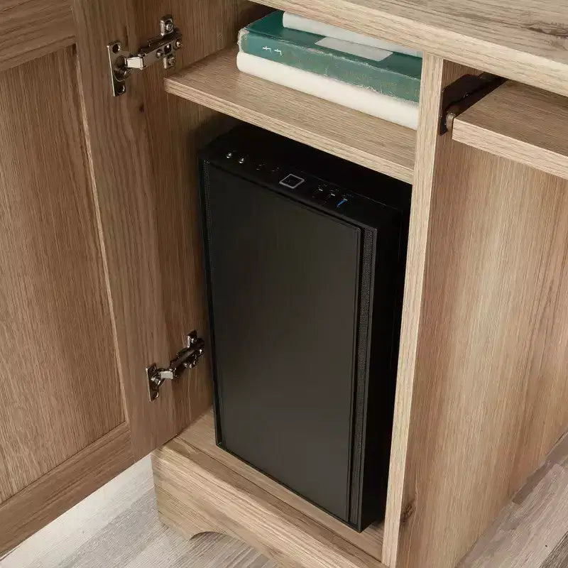 59.45 Inch Computer Desk with Keyboard Tray - 2 Drawers, 1 Cabinet, Wood, Home Office