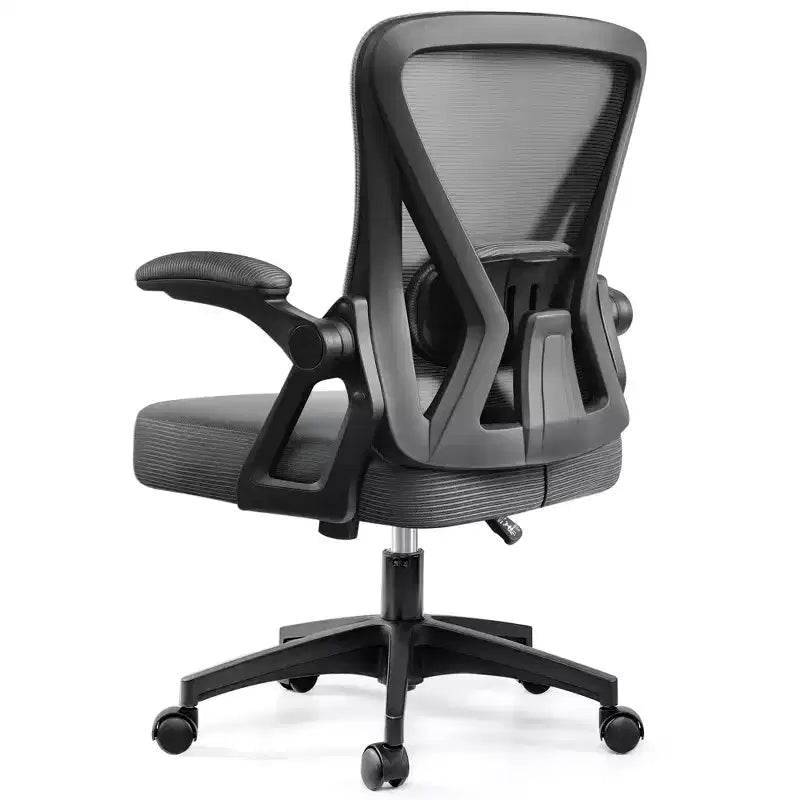 Ergonomic Mesh Office Chair - Adjustable Lumbar, Armrests, 330 lb, 90-120° Tilt, Black