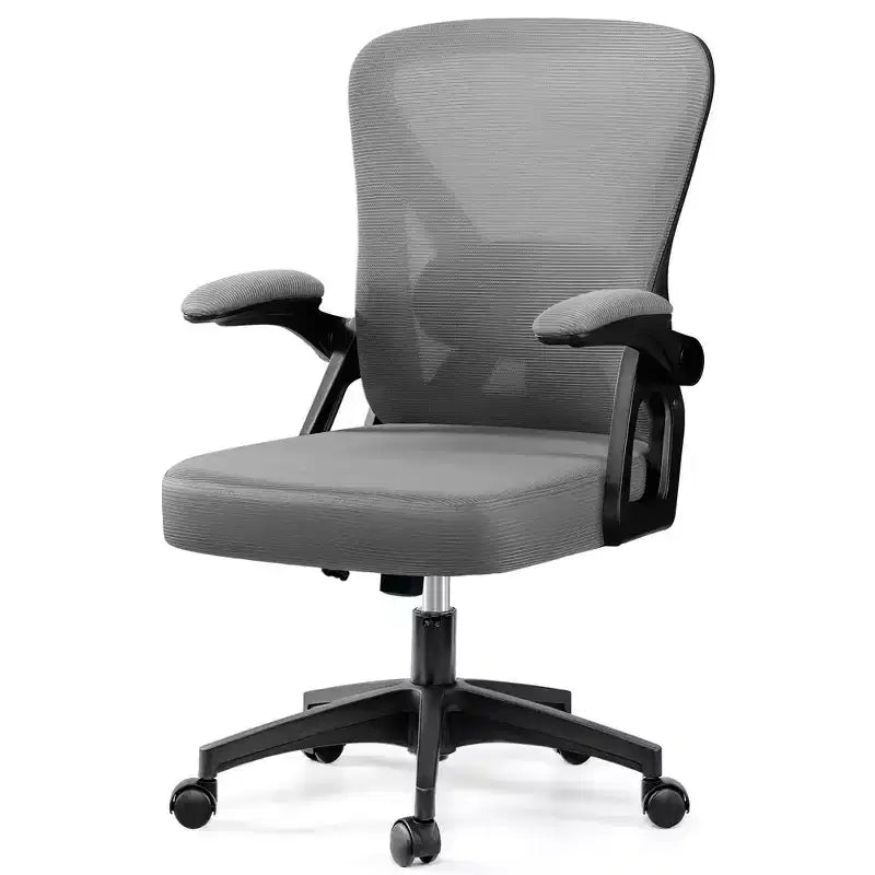 Ergonomic Mesh Office Chair - Adjustable Lumbar, Armrests, 330 lb, 90-120° Tilt, Black