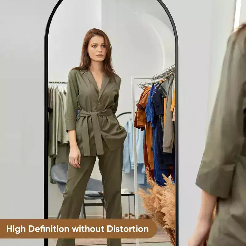 71x26 Inch Arched Full Length Mirror - Standing, Hanging or Leaning Wall Full Body Mirror