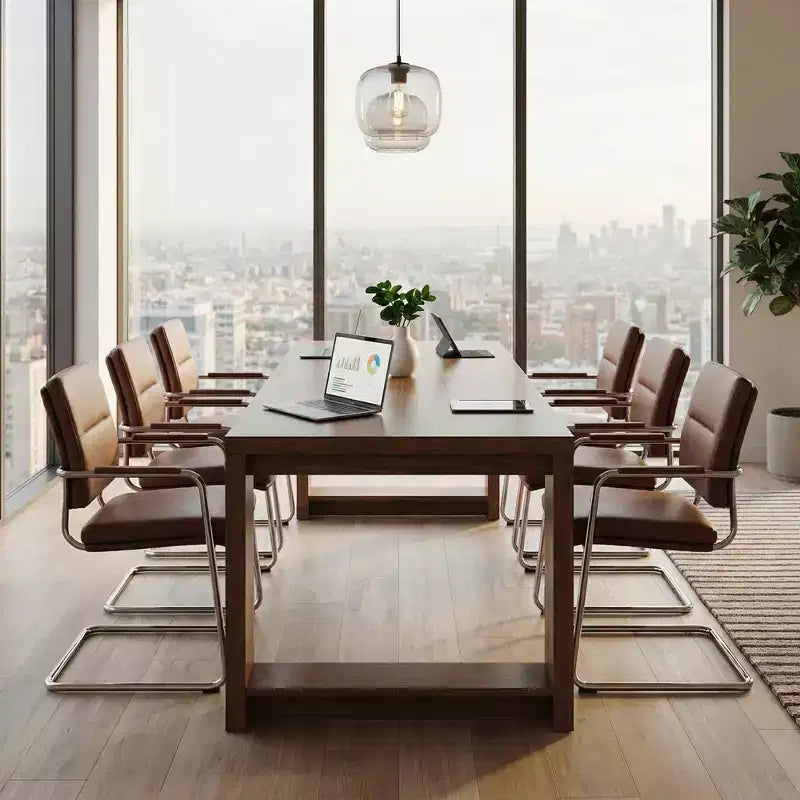 86-Inch Two-Person Computer Desk - Long Office Desk & Conference Table for Dual Workstation