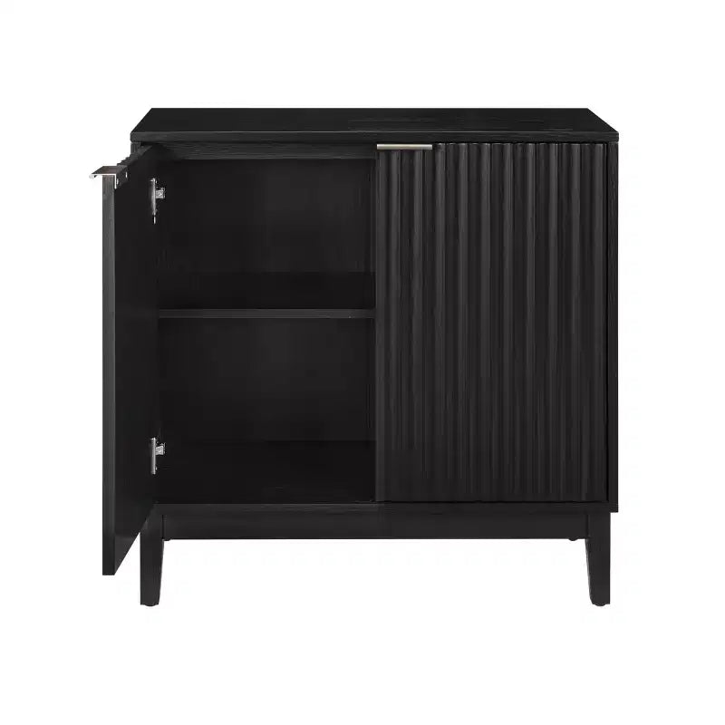 31 Sideboard Buffet Cabinet, Wooden Coffee Bar Cabinet with Adjustable Shelf, Floor Cupboard Cabinet for Kitchen