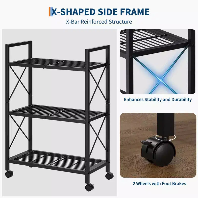 Slim Adjustable Shoe Rack Organizer with Non-Woven Fabric Shelves, Sturdy Frame Shoe Storage for Entryway, Closet and Bedroom