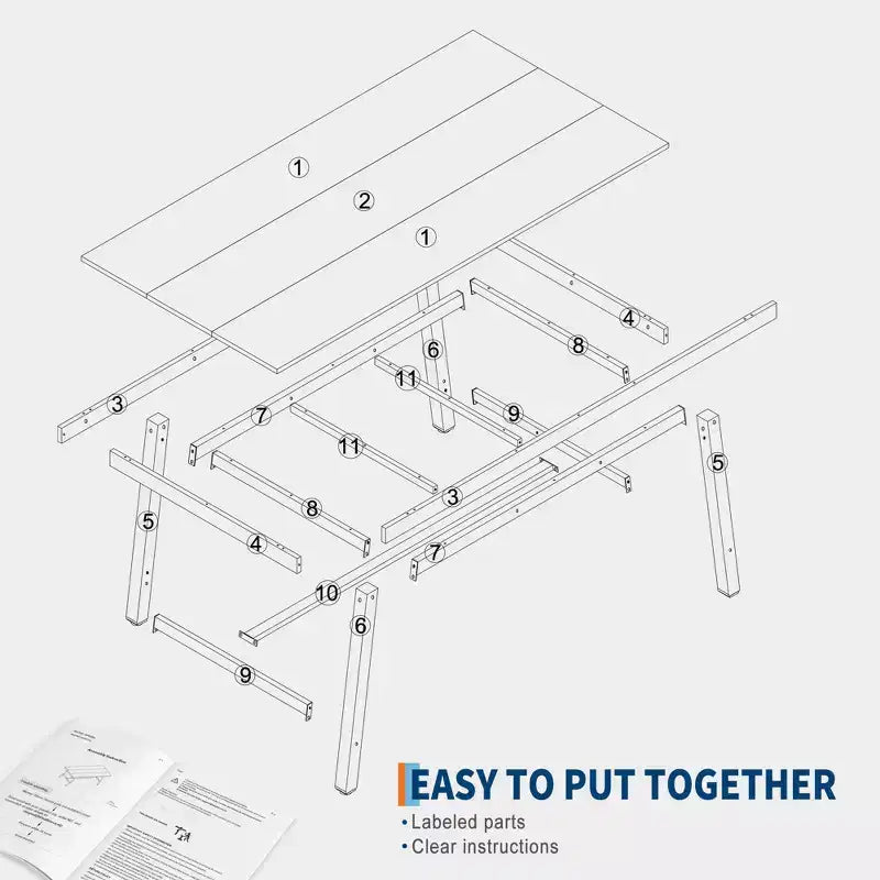70.9 Inch Dining Table for 6-8, Large Industrial Rectangle Table with Wood Top and Metal Legs for Kitchen Dining Room, Gray