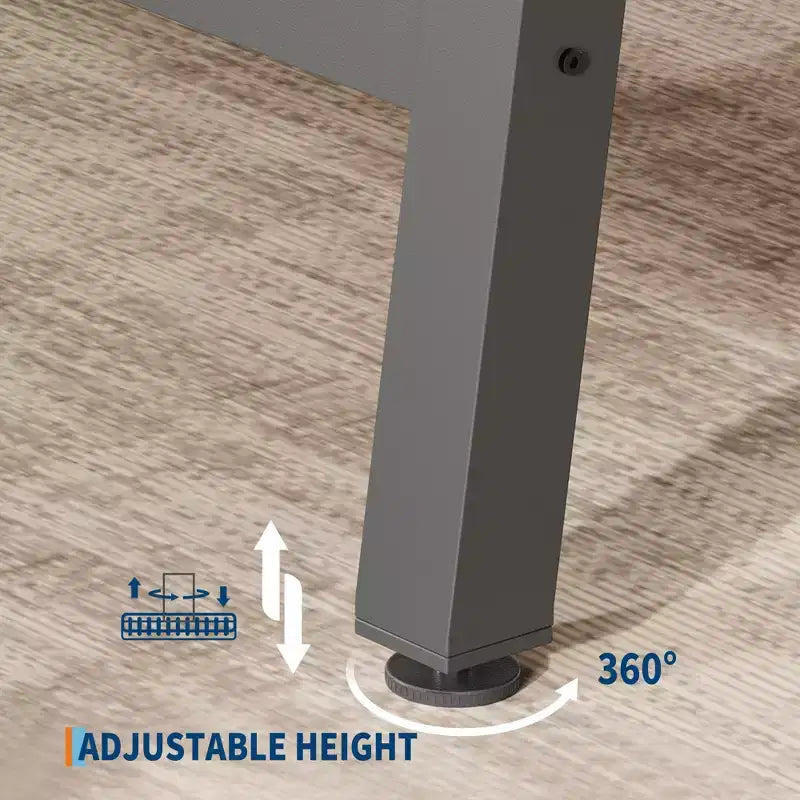 70.9 Inch Dining Table for 6-8, Large Industrial Rectangle Table with Wood Top and Metal Legs for Kitchen Dining Room, Gray