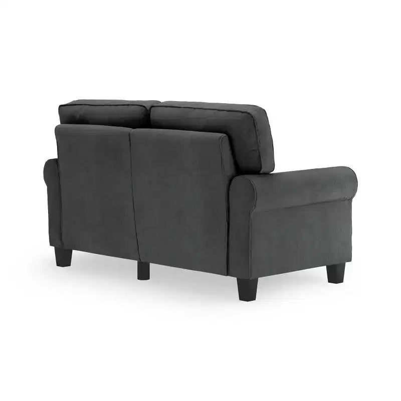 61 Inch Copenhagen Loveseat - Polyester Fabric, Tool-Free Assembly