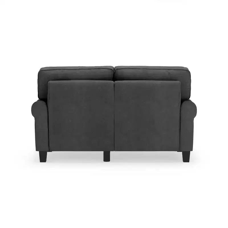 61 Inch Copenhagen Loveseat - Polyester Fabric, Tool-Free Assembly