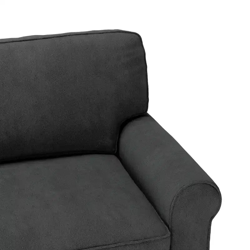 61 Inch Copenhagen Loveseat - Polyester Fabric, Tool-Free Assembly