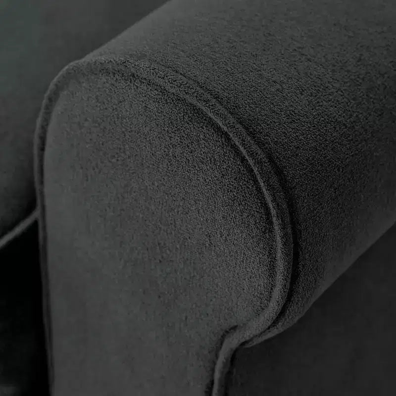 61 Inch Copenhagen Loveseat - Polyester Fabric, Tool-Free Assembly