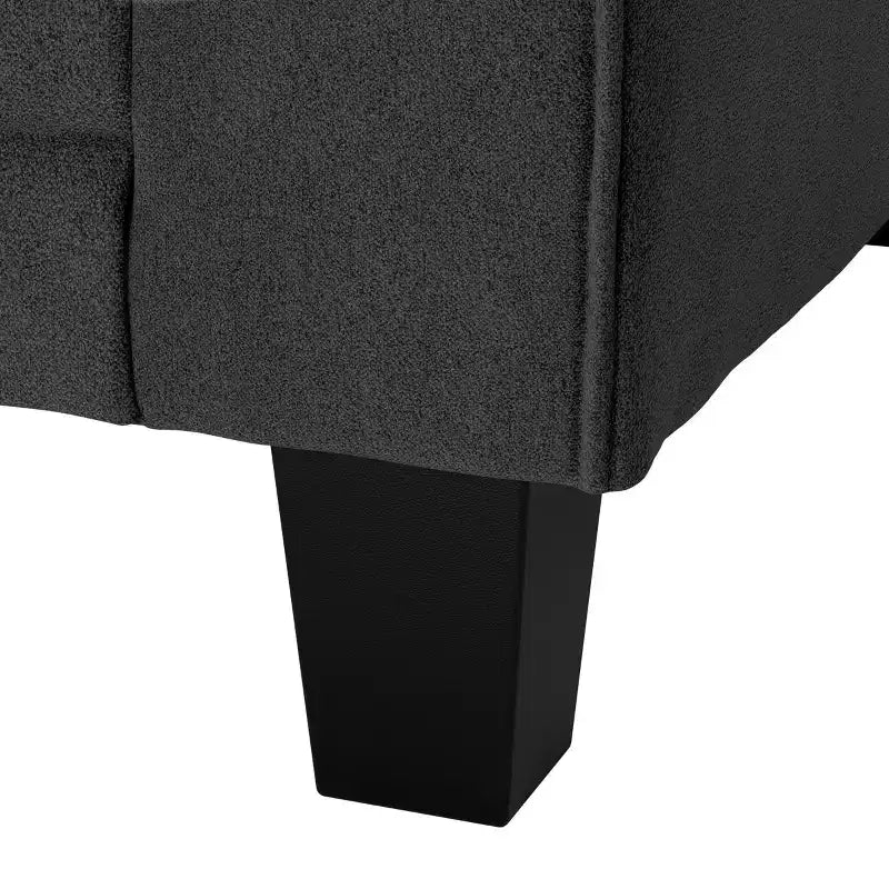 61 Inch Copenhagen Loveseat - Polyester Fabric, Tool-Free Assembly