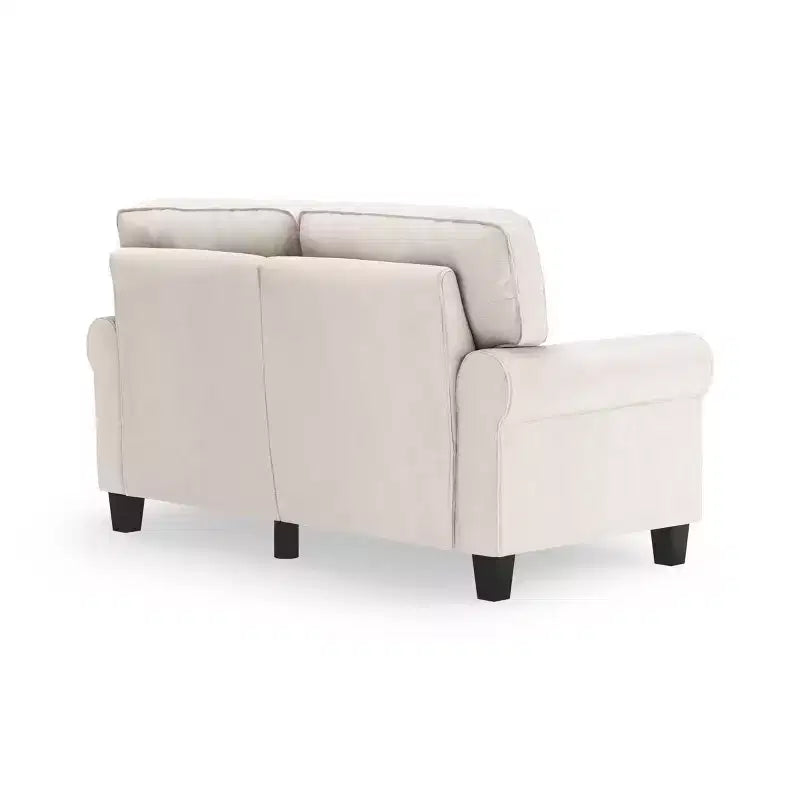 61 Inch Copenhagen Loveseat - Polyester Fabric, Tool-Free Assembly