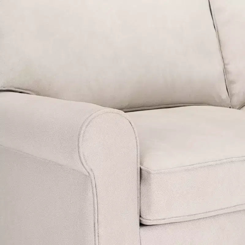 61 Inch Copenhagen Loveseat - Polyester Fabric, Tool-Free Assembly