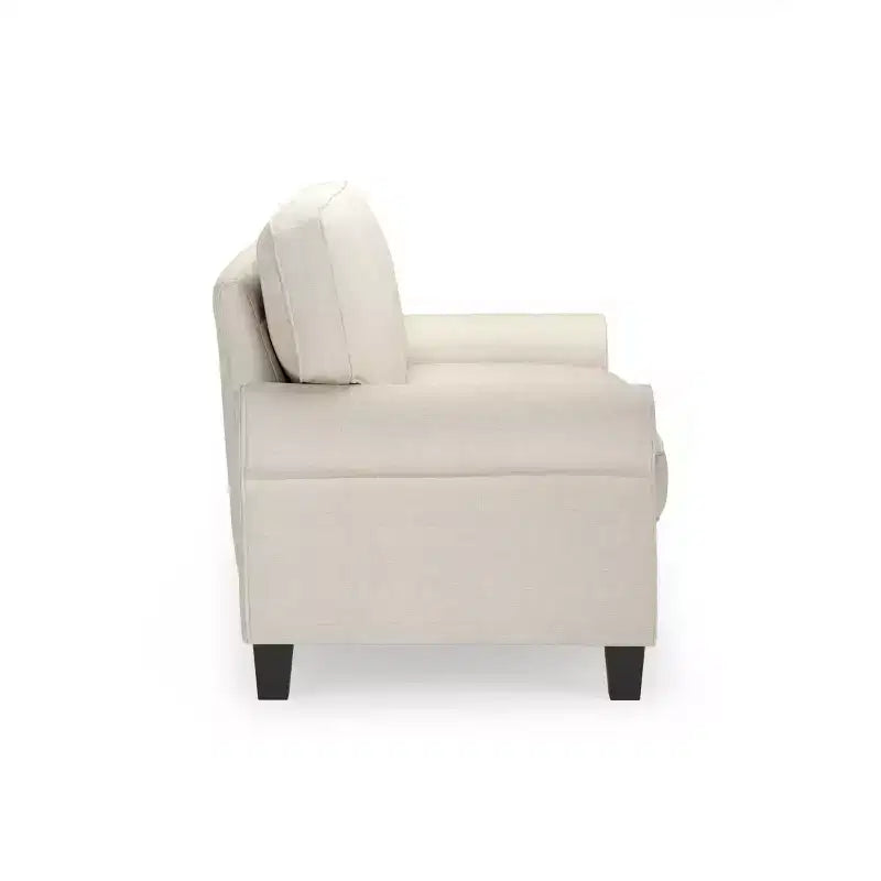 61 Inch Copenhagen Loveseat - Polyester Fabric, Tool-Free Assembly