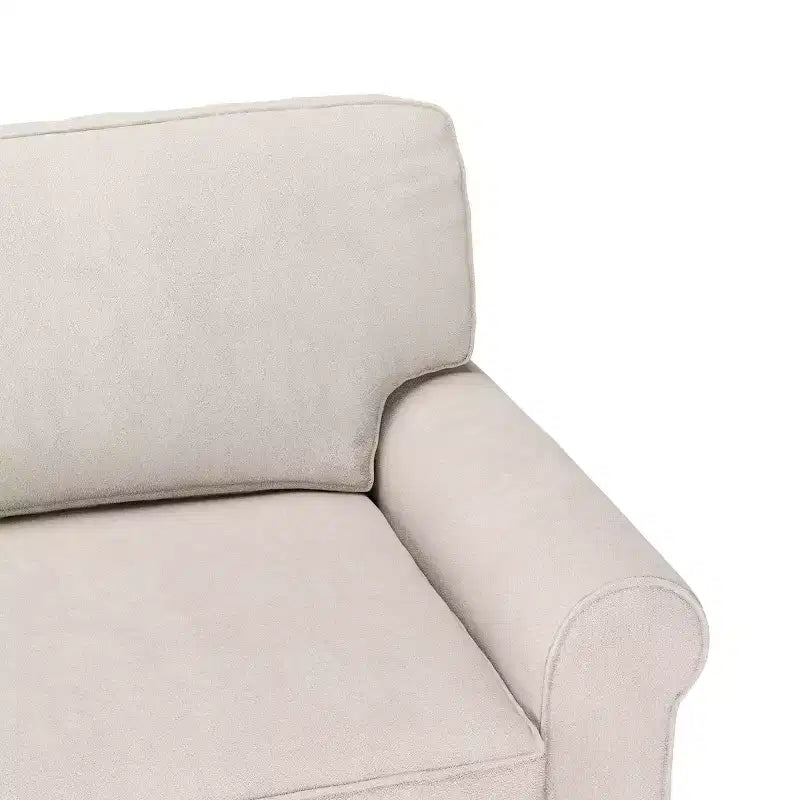 61 Inch Copenhagen Loveseat - Polyester Fabric, Tool-Free Assembly
