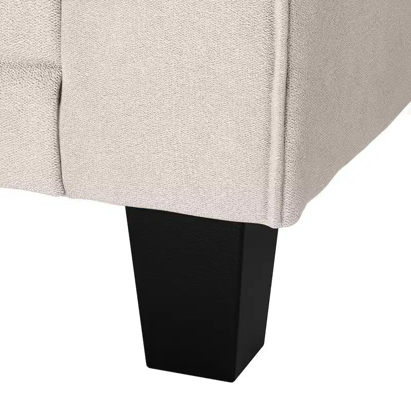 61 Inch Copenhagen Loveseat - Polyester Fabric, Tool-Free Assembly