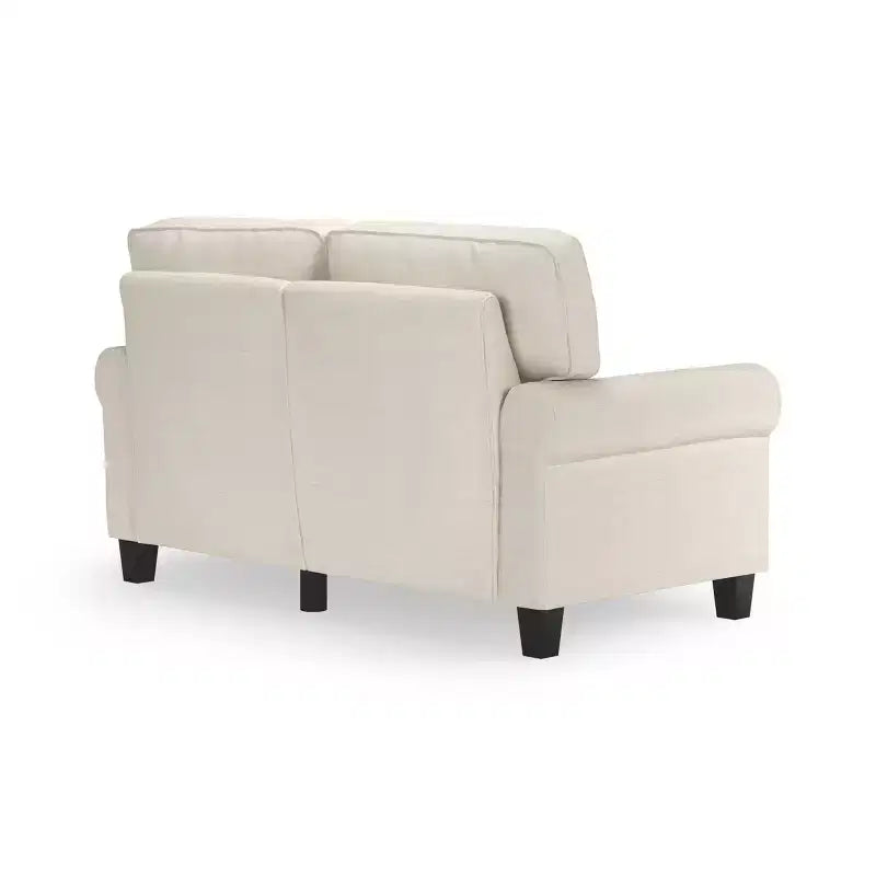 61 Inch Copenhagen Loveseat - Polyester Fabric, Tool-Free Assembly