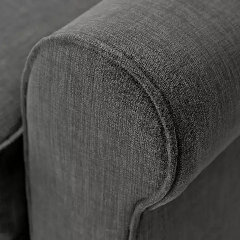 61 Inch Copenhagen Loveseat - Polyester Fabric, Tool-Free Assembly