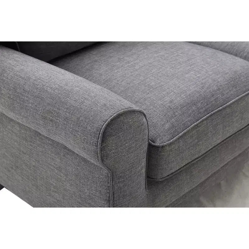 61 Inch Copenhagen Loveseat - Polyester Fabric, Tool-Free Assembly