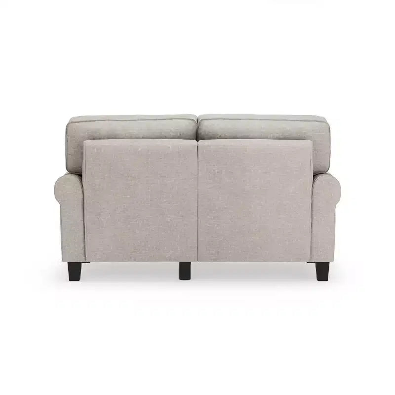 61 Inch Copenhagen Loveseat - Polyester Fabric, Tool-Free Assembly