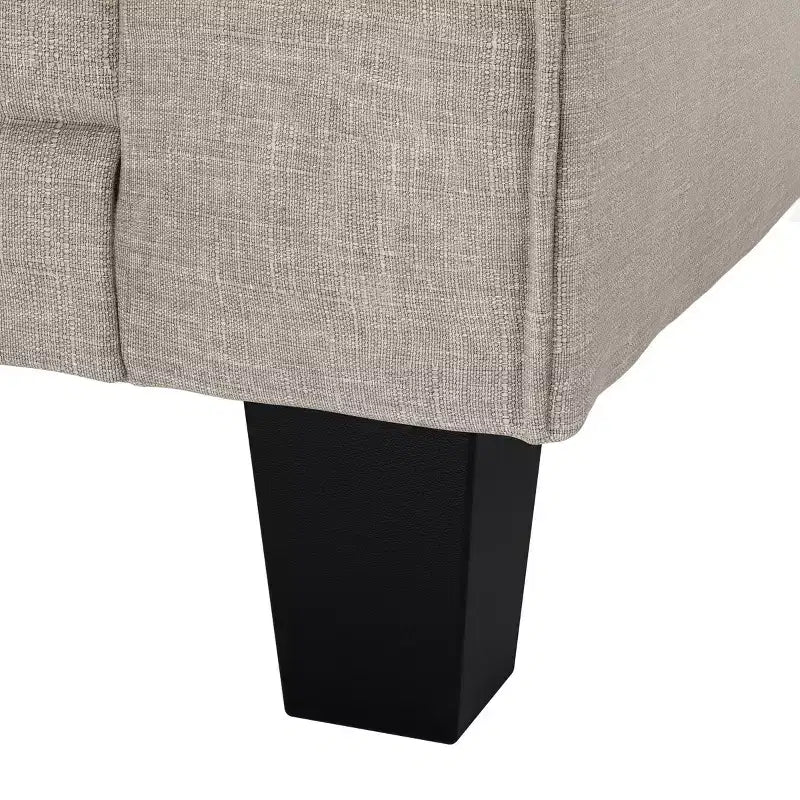 61 Inch Copenhagen Loveseat - Polyester Fabric, Tool-Free Assembly