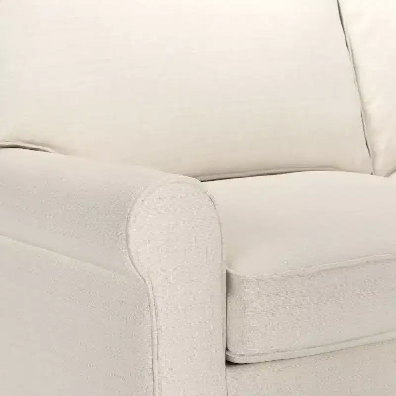 61 Inch Copenhagen Loveseat - Polyester Fabric, Tool-Free Assembly