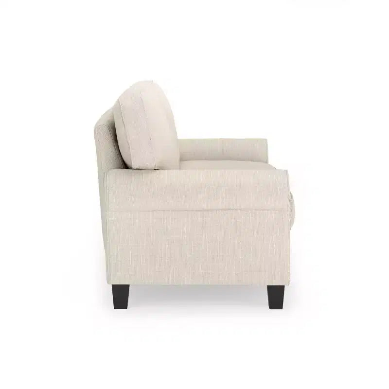 61 Inch Copenhagen Loveseat - Polyester Fabric, Tool-Free Assembly