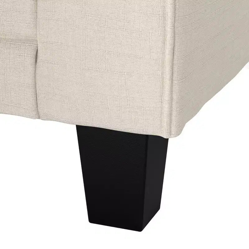 61 Inch Copenhagen Loveseat - Polyester Fabric, Tool-Free Assembly