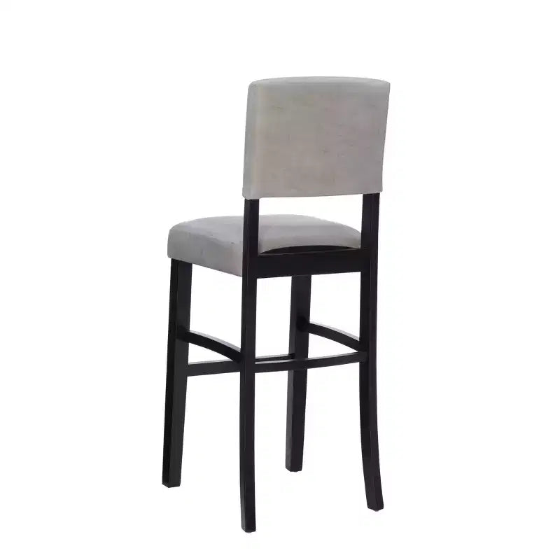 Morocco Upholstered Barstool - Faux Leather, Rubberwood Frame, 30 Inch Seat Height, 225 lb