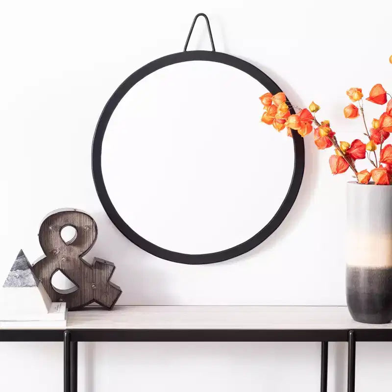Round Wall Mirror 20x20 Inch - Decorative Accent Mirror for Bedroom or Living Room
