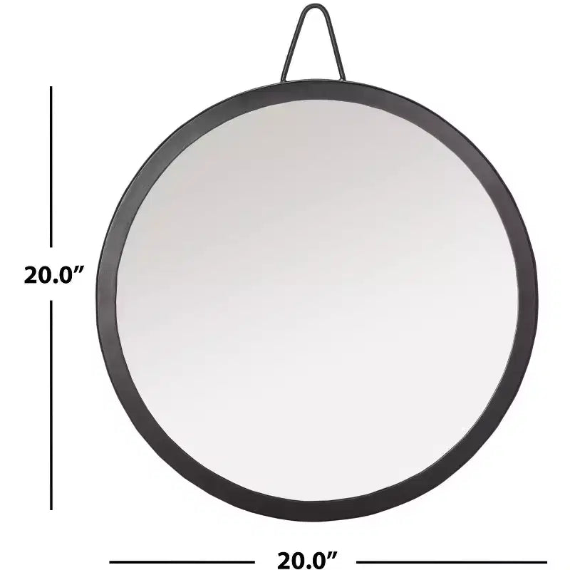 Round Wall Mirror 20x20 Inch - Decorative Accent Mirror for Bedroom or Living Room