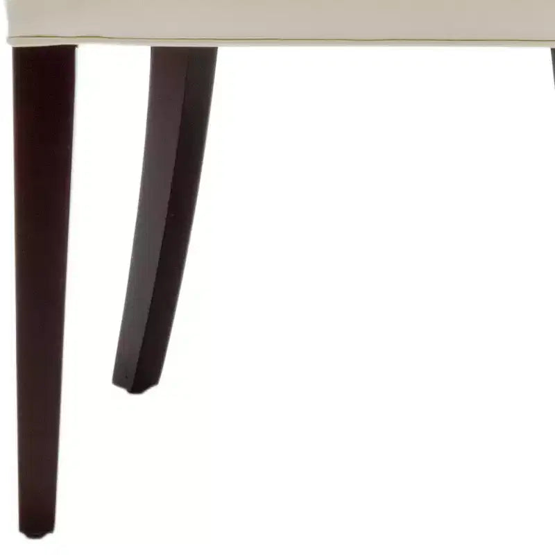 19" H Tufted Dining Chair with Nail Head Trim - Taupe