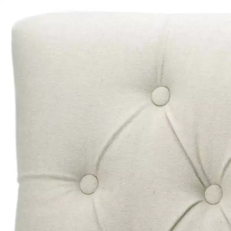 19" H Tufted Dining Chair with Nail Head Trim - Taupe