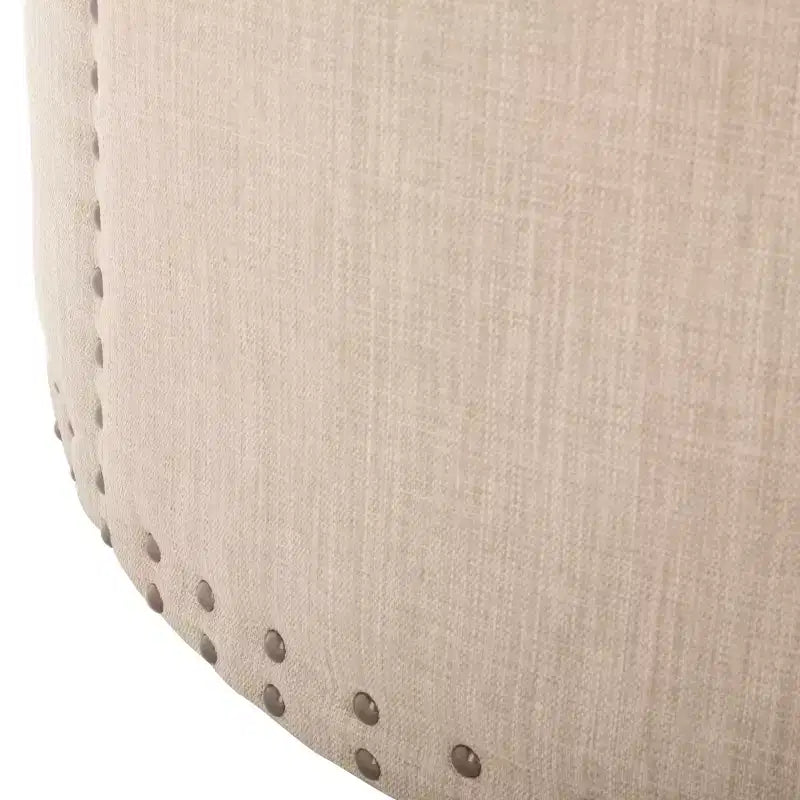 Sherri Tufted Ottoman - Beige