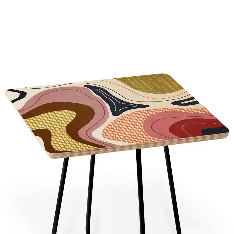 Retro Fusion Side Square Table